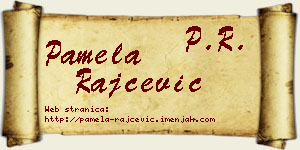 Pamela Rajčević vizit kartica